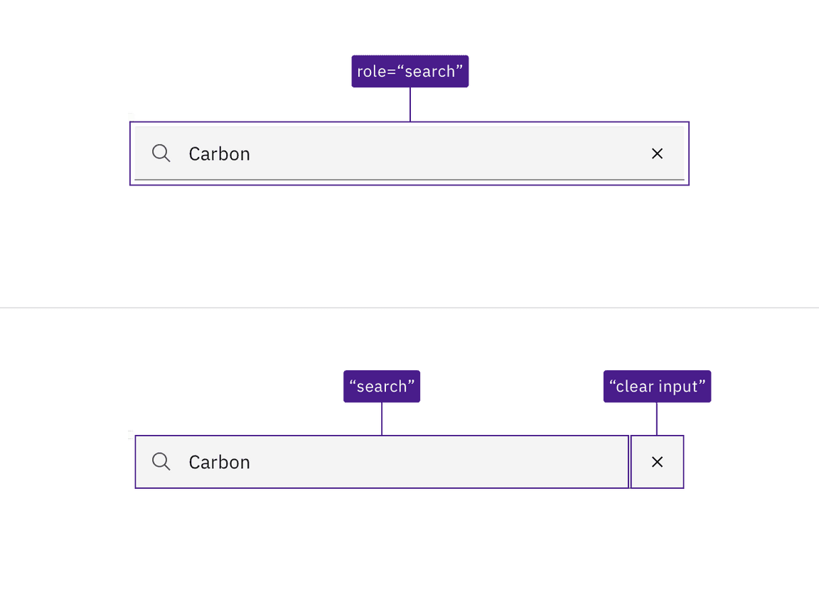 role and input named "search", and button named 'clear search input' role and input named "search", and button named 'clear search input'